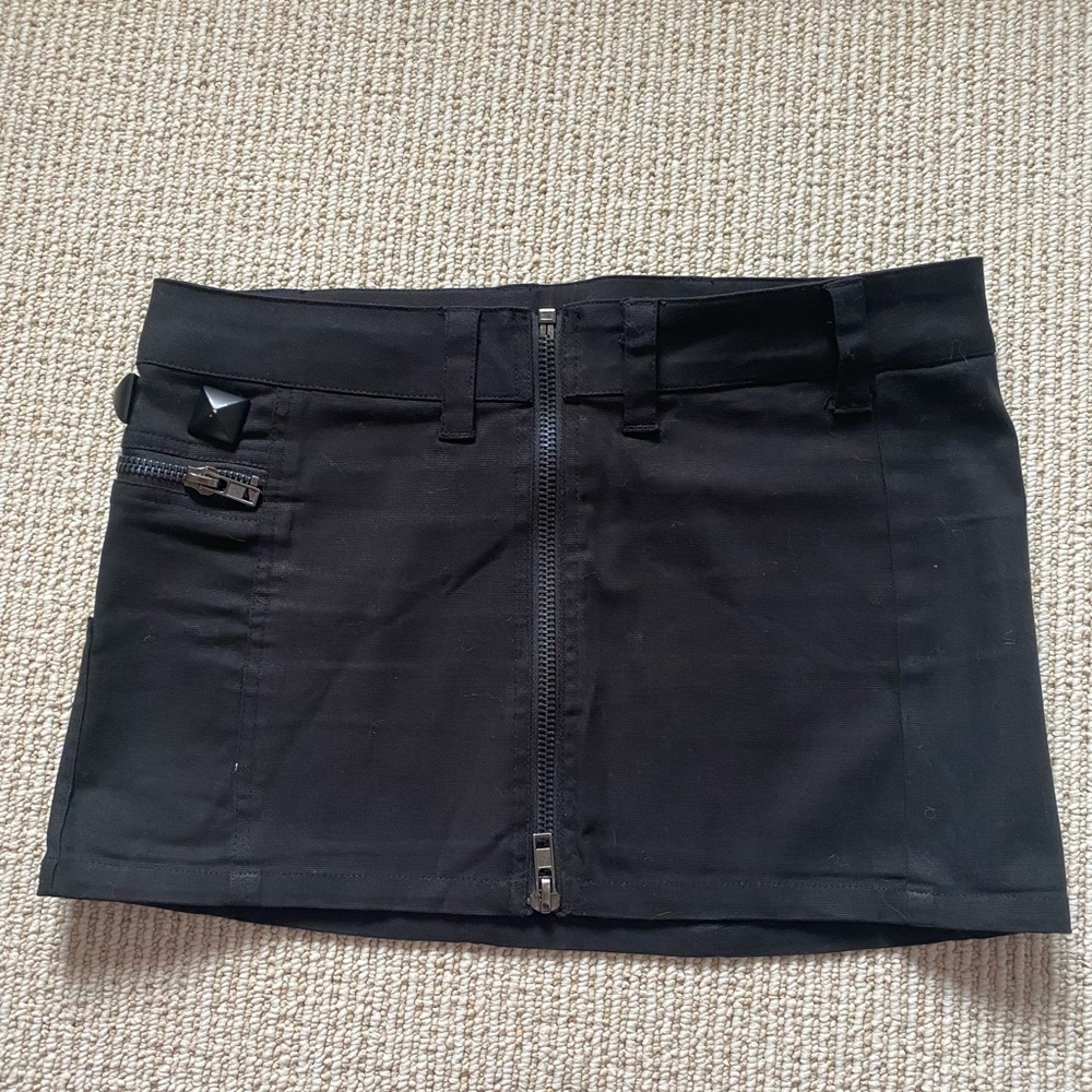 Lip Service mini skirt with studs